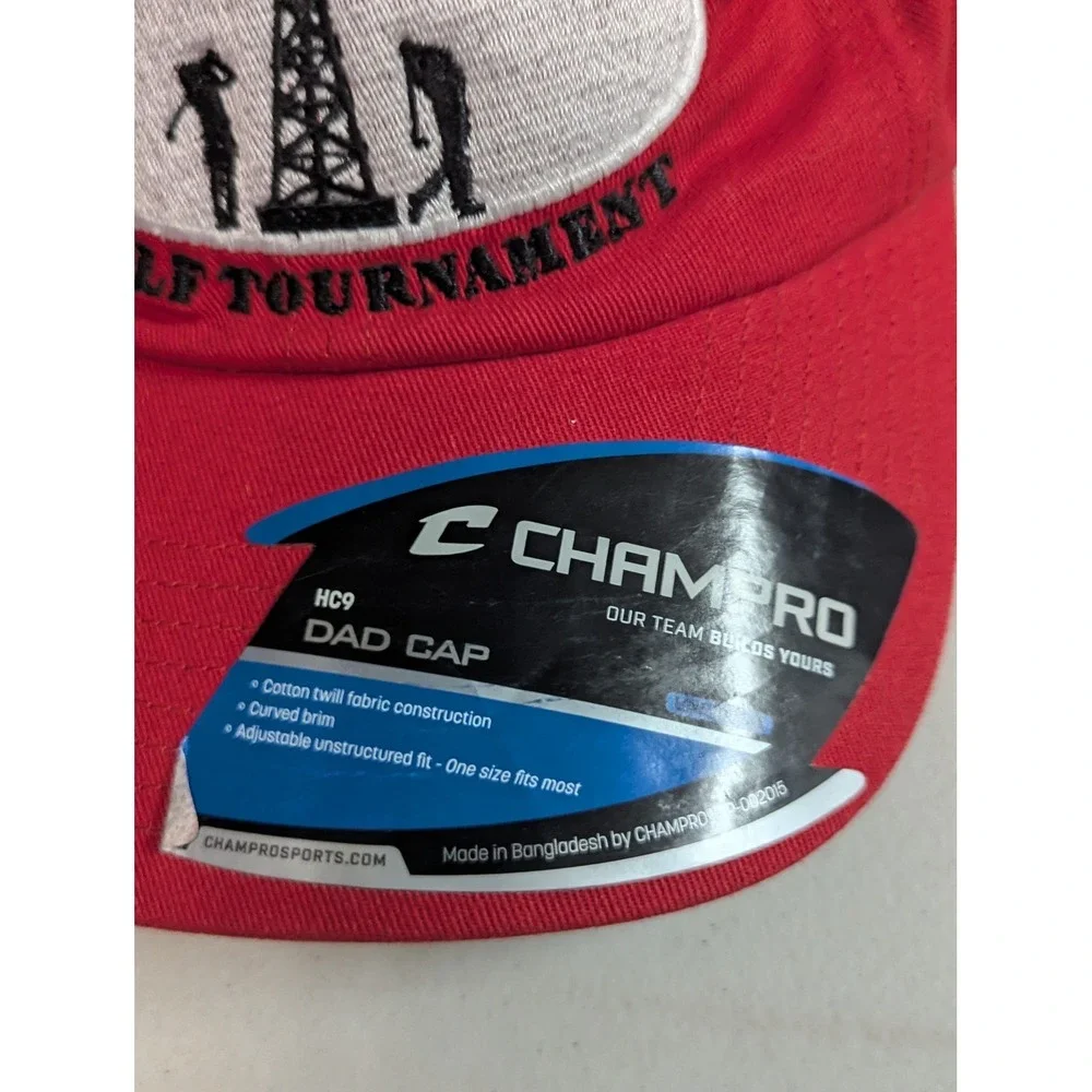 RED‎ RIVER INVITATIONAL GOLF TOURNAMENT Red Dad Cap Adjustable Cotton Champpro